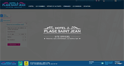 Desktop Screenshot of hotelplagestjean.com